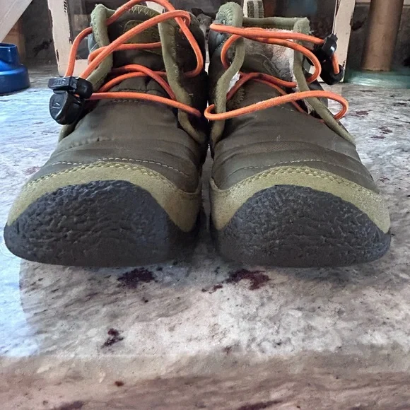 Keen Kids Howser II Waterproof Olive and Orange Boots - Picture 8 of 10